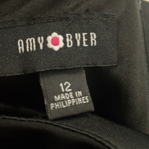 Amy Byer Black and White Fit and Flare Dress size 12 - Picture 4 of 6